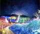 Иллюминация в парке Sagami Lake Resort Pleasure Forest, префектура Канагава