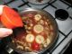 Мисо суп с курицей и лапшой удон