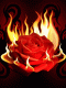 Анімація - палаюча  троянда.