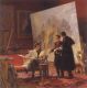Георгій Меліхов, "Молодий Т.Шевченко в майстерні К.Брюллова", 1947, полотно, олія, НХМУ
