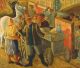 В.Седляр, "Біля сільськогосподарської машини", 1931, полотно, темпера, НХМУ