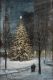 Christmas in Madison Square Park by Paul Cornoyer (American, 1864–1923) early 1900sOil on Canvas