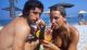 #GerdMüller and his wife Uschi have a  Тропічний напій on the beach.